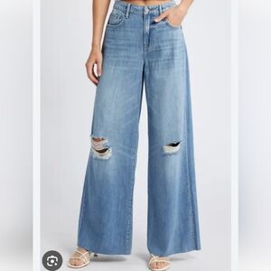 Classic Blue Wide-Leg Jeans